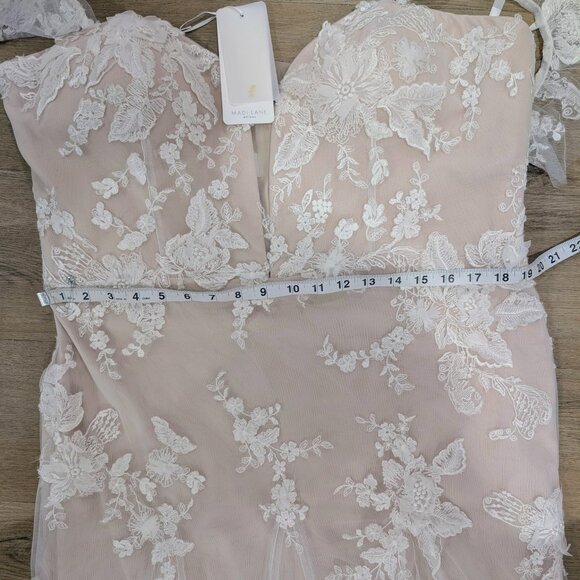 Madi Lane Junie wedding dress size 20 in mocha - Picture 16 of 17